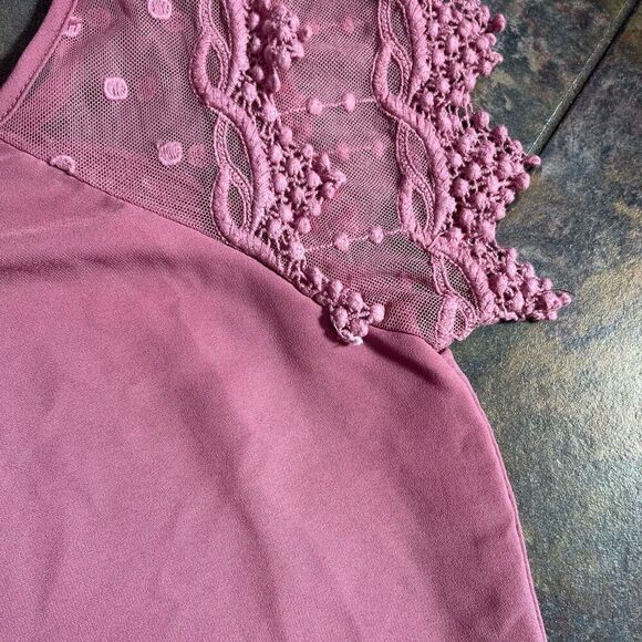 Libian Pink Off The Shoulder Lace Sleeve Blouse 3X - Picture 9 of 9